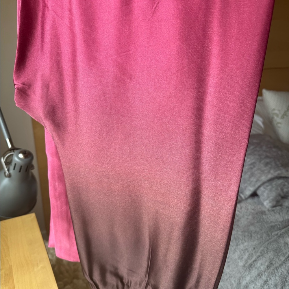 Vince Silk Ombre Satin Pants – Size Large - Picture 2 of 4
